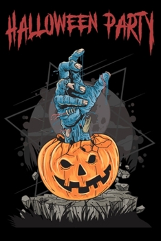 Halloween party: Halloween College-ruled_6 x 9_100_Page Blank Lined Paperback Journal/Notebook