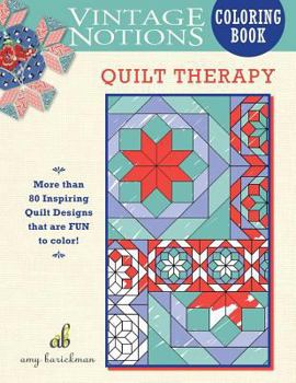 Paperback Vintage Notions Coloring Book: Quilt Therapy Book