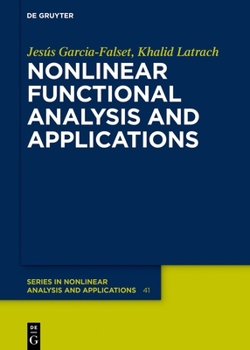 Hardcover Nonlinear Functional Analysis and Applications Book