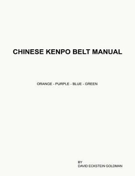 Paperback Chinese Kenpo Belt Manual Book