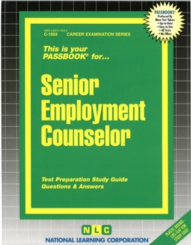 Spiral-bound Senior Employment Counselor: Passbooks Study Guide Book