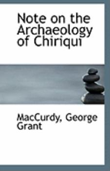 Note on the Archaeology of Chiriqui