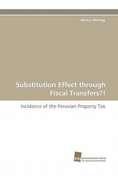 Paperback Substitution Effect Through Fiscal Transfers?! Book