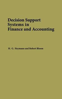 Hardcover Decision Support Systems in Finance and Accounting Book