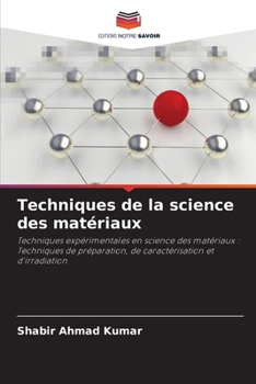 Paperback Techniques de la science des matériaux [French] Book