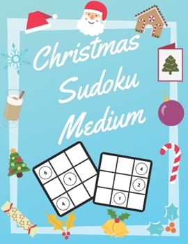 Paperback Christmas Sudoku Medium: 100 Pages With Sudokus On Medium Level - Solve And Relax - Large Print, Perfect Gift For Advent Time (125 Pages, 8.5 x 11) [Large Print] Book