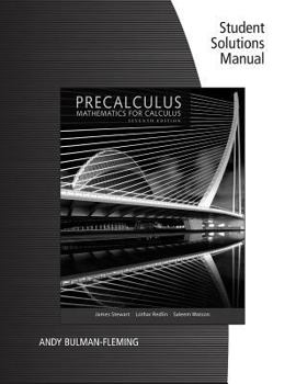Paperback Student Solutions Manual for Stewart/Redlin/Watson's Precalculus: Mathematics for Calculus, 7th Book