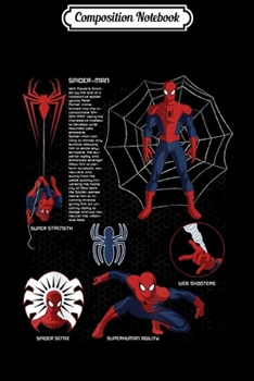 Composition Notebook: Marvel Spider-Man Spiderverse Watercolor Spidey Pose  Journal/Notebook Blank Lined Ruled 6x9 100 Pages