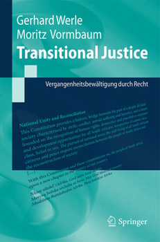 Paperback Transitional Justice: Vergangenheitsbewältigung Durch Recht [German] Book