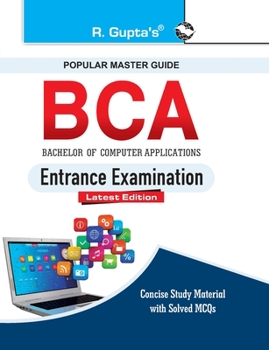 Paperback BCA Entrance Exam Guide Book
