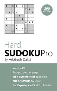 Paperback Hard Sudoku Pro: Book for Experienced Puzzlers (200 puzzles) Vol. 25 Book