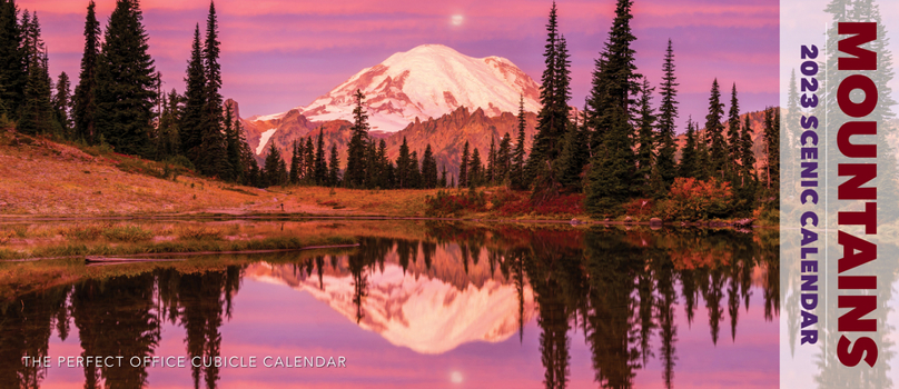 Calendar Mountains 2023 Panoramic Wall Calendar Book