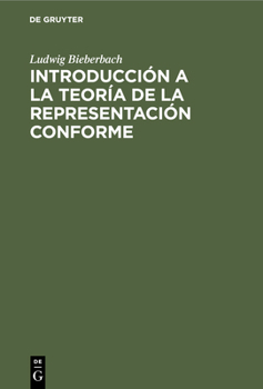 Hardcover Introducción a la Teoría de la Representación Conforme [Spanish] Book