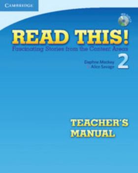Paperback Read This! Level 2 Teacher's Manual: Fascinating Stories from the Content Areas [With CD (Audio)] Book