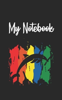 Paperback My Notebook: Dolphin Retro And Vintage Style 100 Pages And Lined Book