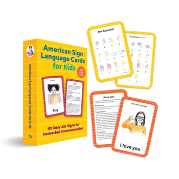 Cards American Sign Language Flash Cards for Kids: 101 Easy ASL Signs for Nonverbal Communication Book