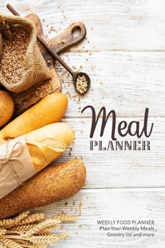 Paperback Meal Planner: Weekly Menu Planner & Grocery Shopping List / 54 Week Food Planner / Diary / Log/ Journal Book