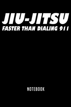 Paperback Notebook: Jiu jitsu bjj mma martial arts combat physical training 911 Notebook6x9(100 pages)Blank Lined Paperback Journal For St Book