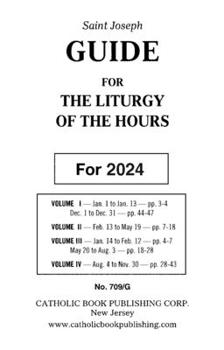 Paperback Liturgy of the Hours Guide 2024 Large Type Book