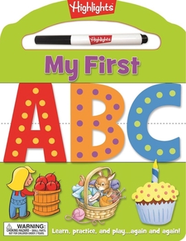 Board book My First ABC: Learn, Practice, and Play Again and Again! Book