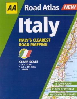Paperback AA Road Atlas Italy 2003 (AA Atlases) Book