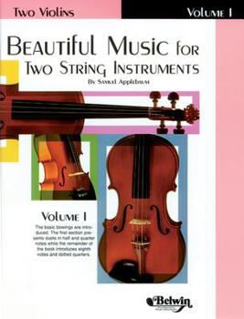 Paperback Beautiful Music for Two String Instruments, Bk 1: 2 Violins Book