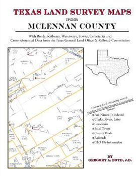 Paperback Texas Land Survey Maps for McLennan County Book