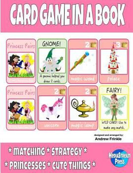 Paperback Card Game in a Book - Princess Pairs Book