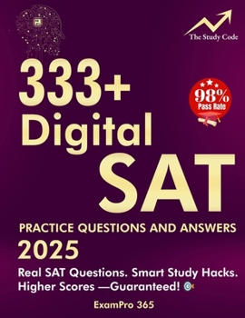 Paperback 333+ Digital SAT Practice Questions and Answers 2025 Book