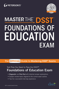 Paperback Master the Dsst Foundations of Education Exam Book