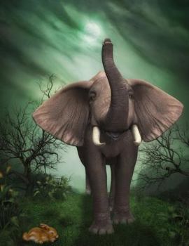 Paperback Elephant Notebook: 8.5 X 11 202 College Ruled Pages Book