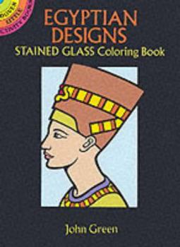 Paperback Egyptian Designs Stained Glass Coloring Book