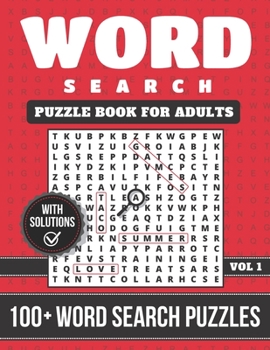 Paperback Word Search Book: Word Search Puzzle Book For Adults With Solutions: Over 100+ Word Search Puzzles - Extra Large Word Search Book For Ad [Large Print] Book