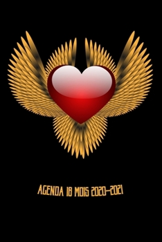 Agenda 2020 - 2021 18 Mois: Coeur sacr� ailes d'anges Janvier 2020 - juin 2021 Planificateur Calendrier quotidien de l'organisateur 15 x 23 cm Travail, voyage, �cole Vues mensuelles Notes vierges rapp