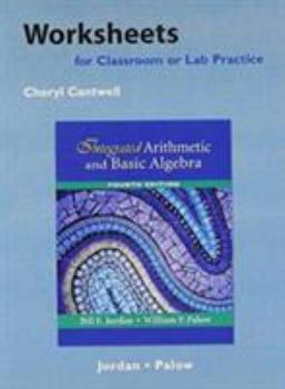 Paperback Worksheets for Classroom or Lab Practice for Integrated Arithmetic and Basic Algebra Book