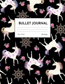 Bullet Journal: Adorable Unicorn Dot Grid Notebook - Dotted Note Pad for Kids, Girls, Teens, Tweens, Women - Gifts for Birthday and Christmas | Creative Art 00538