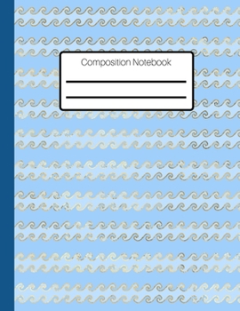 Composition Notebook:A Vibrant Sea Themed Patterned College Ruled Lined Journal. 8.5 x 11": College Ruled Blank Lined Notebook for Teens Kids Students Girls Adults. Home School or College use