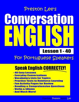 Paperback Preston Lee's Conversation English For Portuguese Speakers Lesson 1 - 40 Book