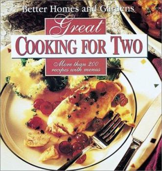 Hardcover Better Homes and Gardens Great Cooking for Two Book