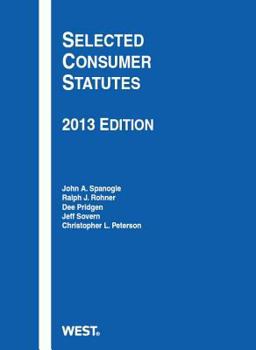 Paperback Selected Consumer Statutes, 2013 Book