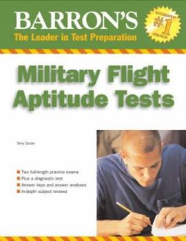 Paperback Barron's Military Flight Aptitude Tests Book