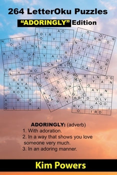 Paperback 264 LetterOku Puzzles "ADORINGLY" Edition: Letter Sudoku Brain Exercise [Large Print] Book