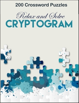 Paperback Cryptogram: ⭐ Large Print Puzzles -Relax and Solve Cryptograms Book
