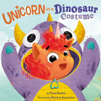 Hardcover Unicorn in a Dinosaur Costume Book