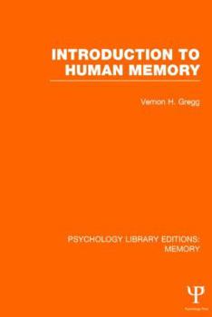 Hardcover Introduction to Human Memory (Ple: Memory) Book