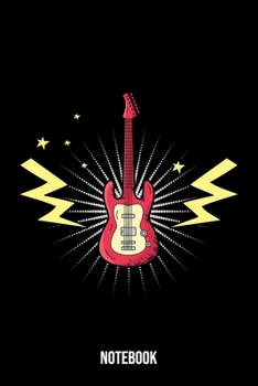 Notebook: Guitarist Notebook Blank Line Guitar Journal Lined with Lines 6x9 120 Pages Checklist Record Book Guitar Rock and Roll Music Lovers Take ... Men Women Kids Christmas Gift for Guitarists