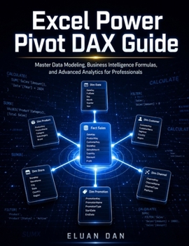 Paperback Excel Power Pivot DAX Guide: Master Data Modeling, Business Intelligence Formulas, and Advanced Analytics for Professionals Book