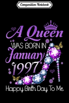 Paperback Composition Notebook: Womens 52nd Birthday Queen January 1967 Happy Birthday to Me Journal/Notebook Blank Lined Ruled 6x9 100 Pages Book