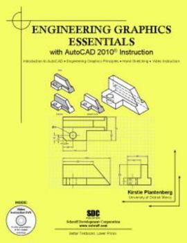 Hardcover Engineering Graphics Essentials with AutoCAD 2010 Instruction Book