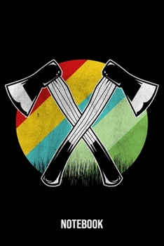 Notebook: Lumberjack Notebook Blank Dot Grid Woodworker Journal dotted with dots 6x9 120 Pages Checklist Record Book Take Notes Woodworking Dad Planner Paper Christmas Gift for Lumberjacks